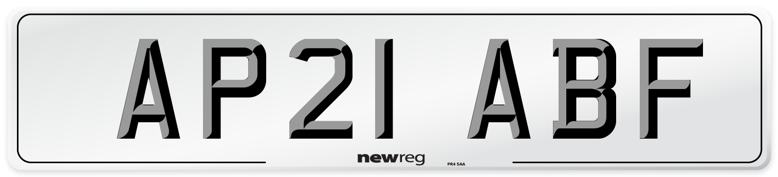 AP21 ABF Number Plate from New Reg